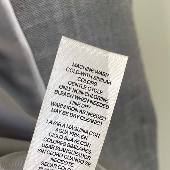 White House Black Market Single Button Yarn Dye Suit Jacket 6 Marled Gray - Picture 12 of 12